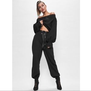 LONDUNN x MISSGUIDED Black Pants